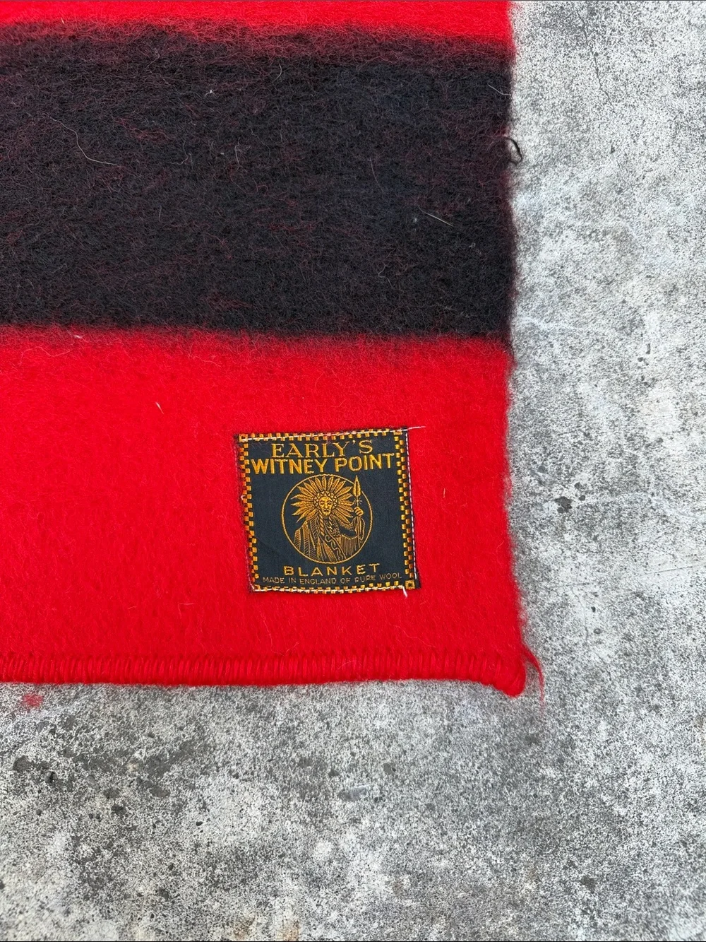 Early’s Witney Point wool queen sized blanket